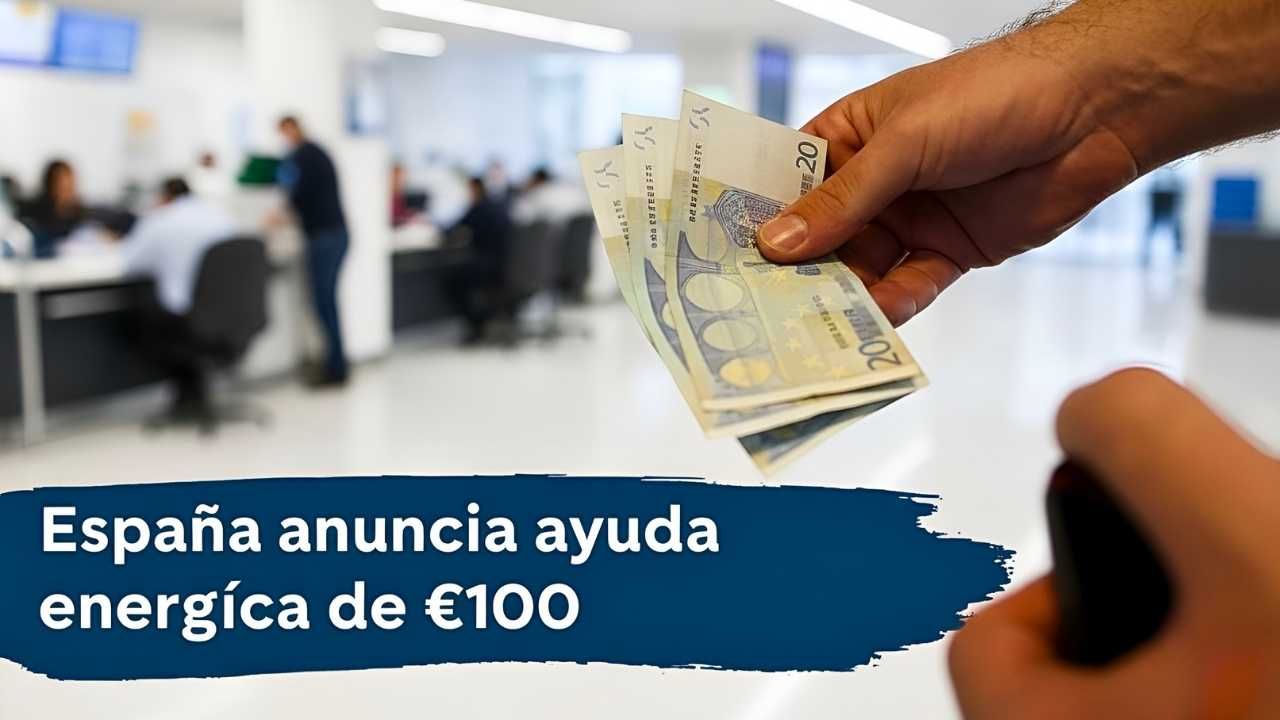 España anuncia ayuda energética de €100, requisitos y calendario de cobros enero-febrero